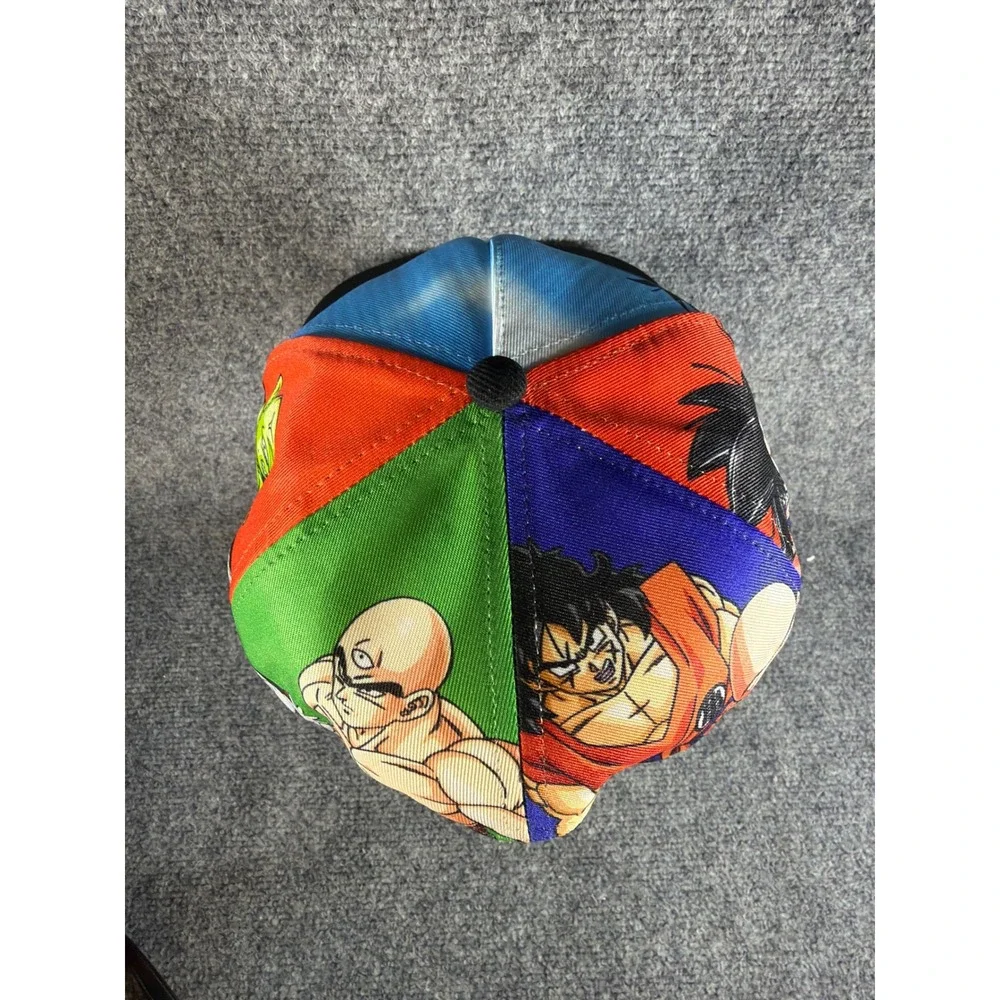 Bioworld Dragon Ball Z Anime Snapback Hat All Over Print Vegeta Goku OSFM Black